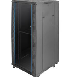 indorack ir6027g close rack 27u glass door